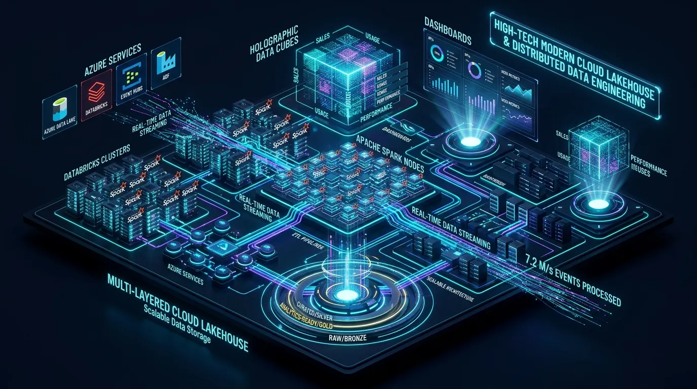 High-Tech Modern Cloud Lakehouse and Distributed Data Engineering